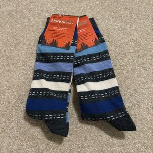 Screamer Merino Wool Charlie’s Socks Charcoal Blue NWT-Men’s Sock Size 10-13